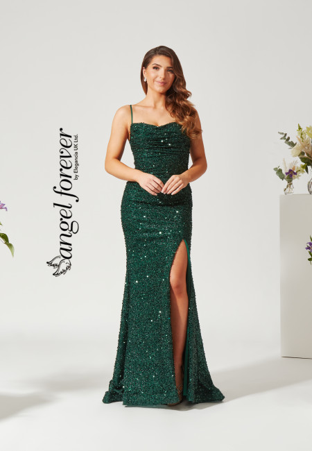 Angel Forever Green Sequin Prom / Evening Dress